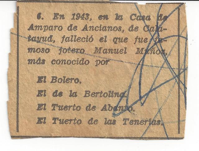 Necrológica de la época