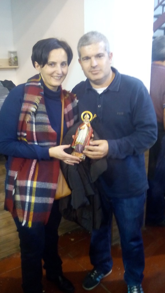 Beatriz y Vicente con San Blas
