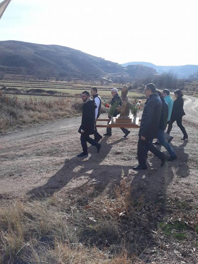 Llegando a la ermita