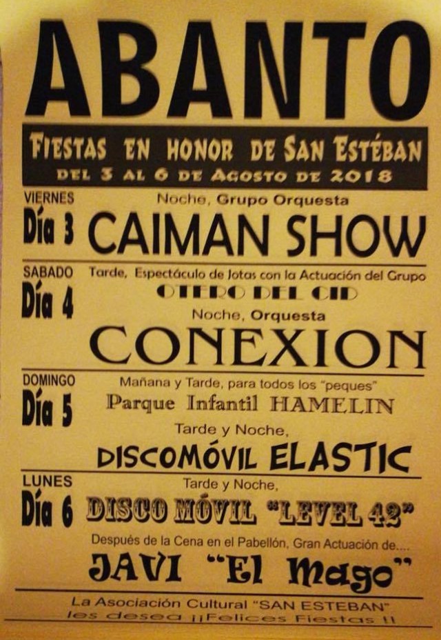 Cartel de San Esteban 2018